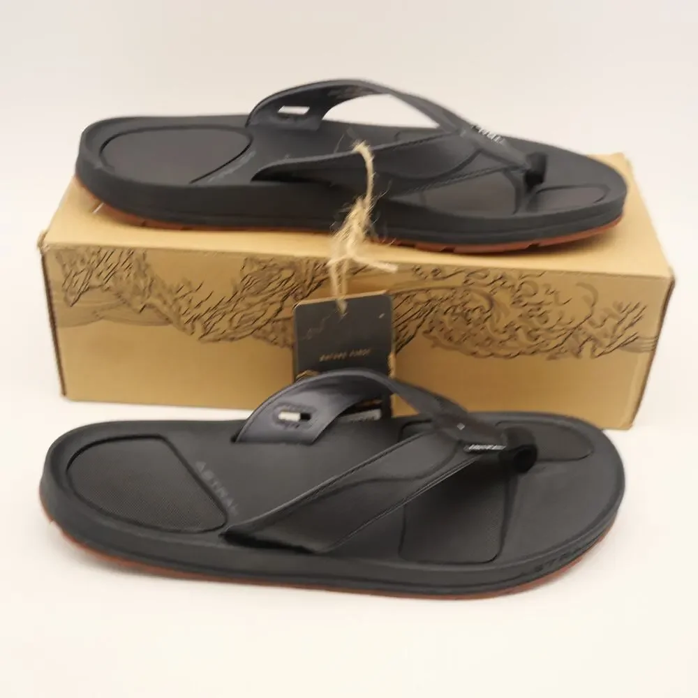 Astral Men's 11 Flipe Sandals Flip Flops Black NEW